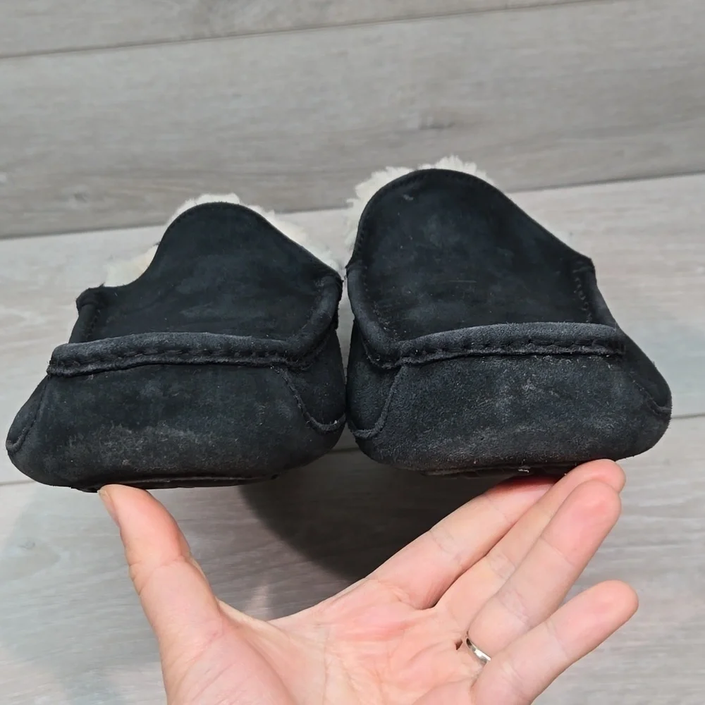 Ugg Australia Women Suede Sheepskin Loafer Slip on shoes sz 10